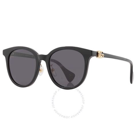 Gucci Grey Gradient Round Ladies Sunglasses GG1073SK 001 